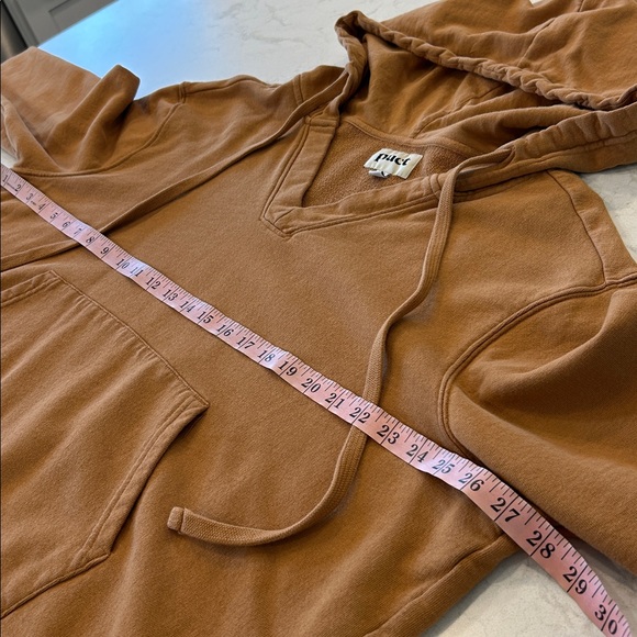 Pact Organic Cotton Hoodie Cropped Pullover Light Brown Womens XXL EUC - Picture 6 of 10